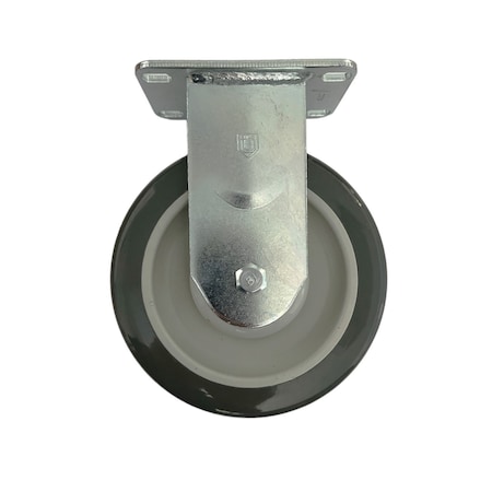 R&B Wire Products 5 in. Rigid Plate Caster for Vinyl and Poly Trucks CSTR47-RIG